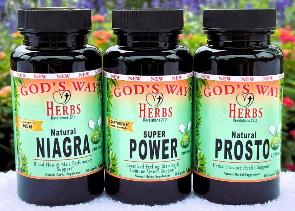 GodsWayHerbs's tweet image. The MAN POWDER herbal trio at GODSWSYHERBS.COM supports male blood flow, vitality, prostate health and more! 866) 20-HERBS #GodsWayHerbs #NaturalSupplements #drsebiapproved #Vegan

#GodsWayHerbs