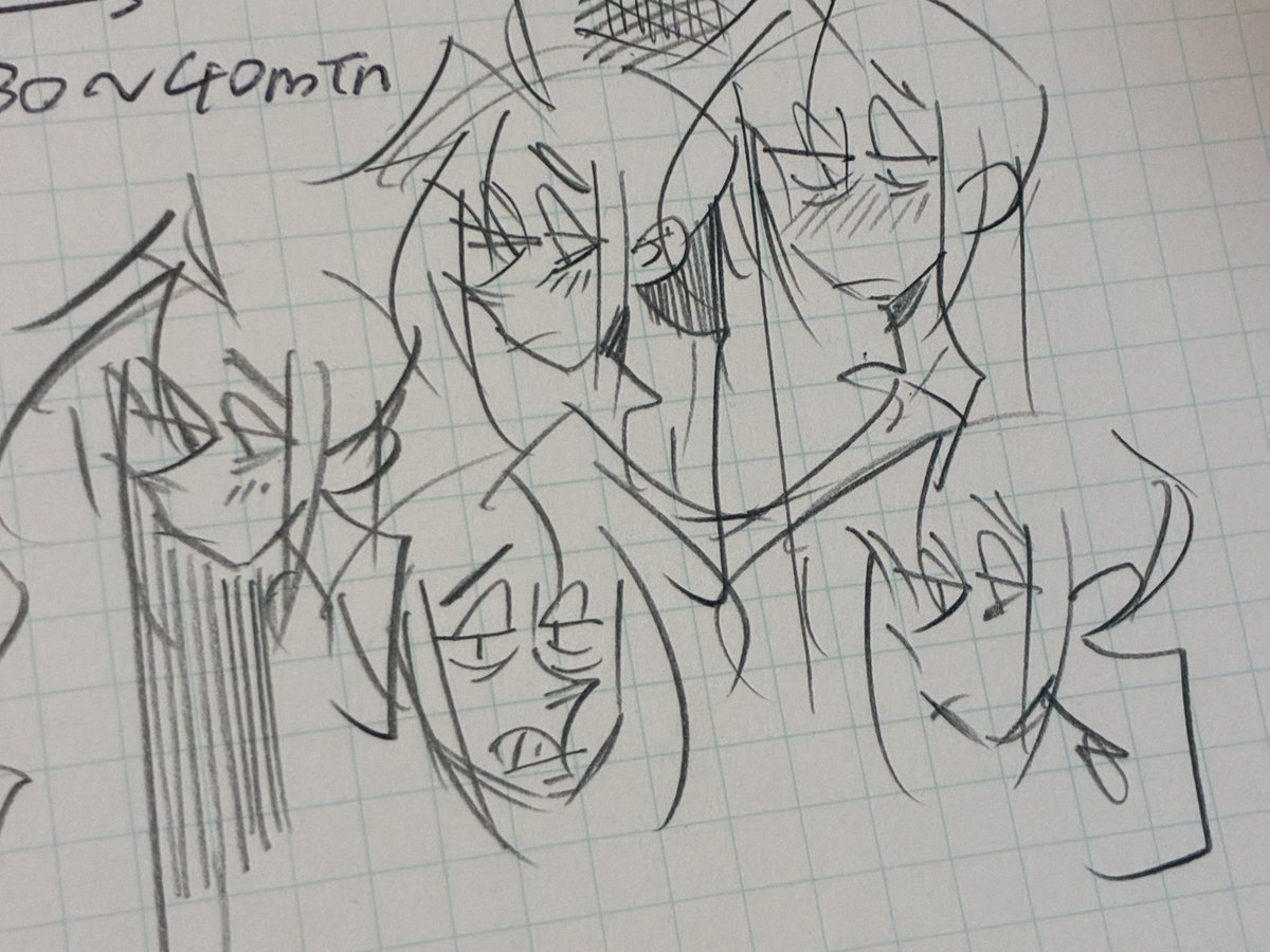 シャーペンで落書き 