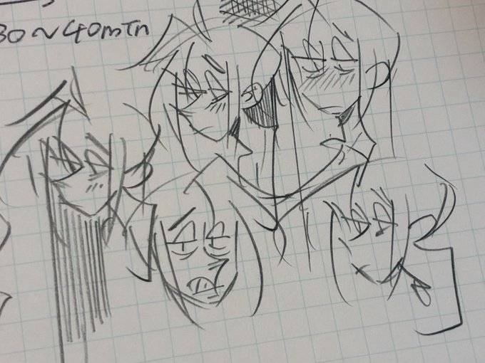 シャーペンで落書き 