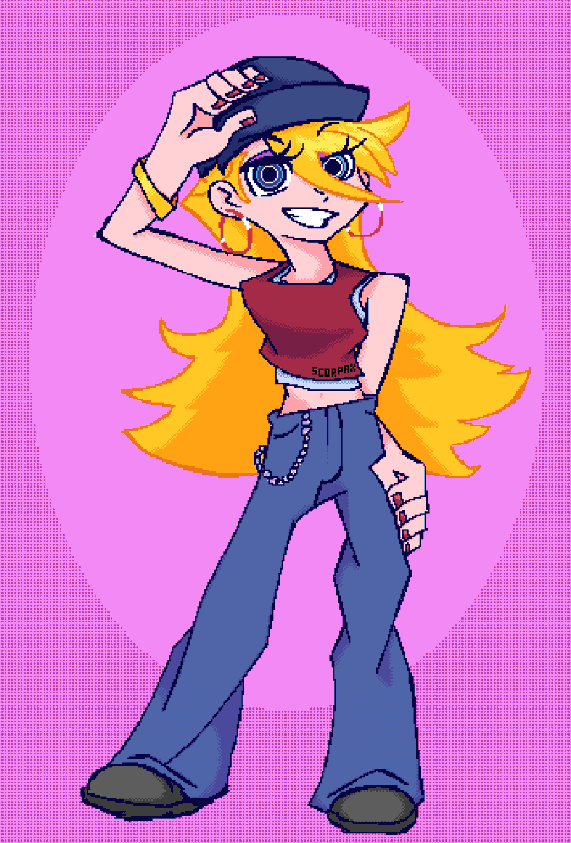 ScorpaxT's tweet photo. 85 - cool art I made #Pixelart #Art #Beginner #Beginnerartist #pantyandstocking #panty https://t.co/t8r7aMcmQR