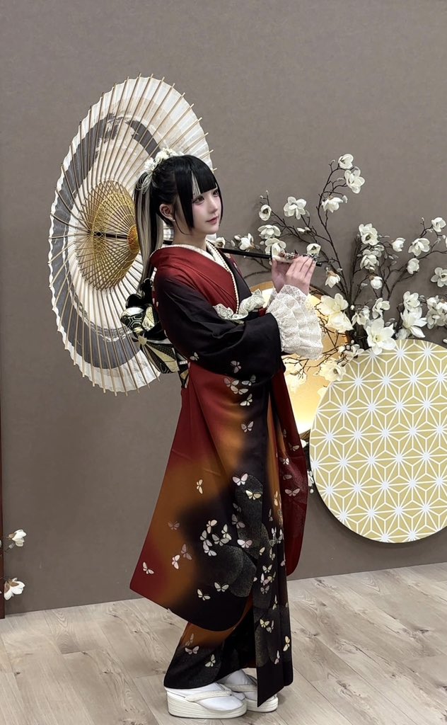 uwpa_'s tweet photo. 振袖でギャップ萌え👘♥ https://t.co/1bf95VBVE6