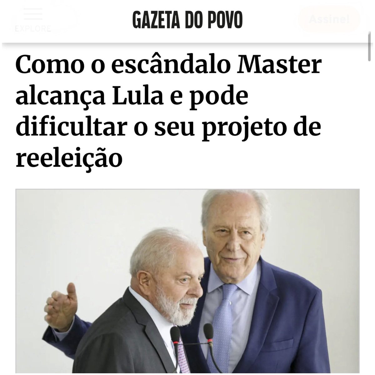 O PIX é do Bolsonaro,
O Banco Master é do Lula!

Bom domingo!