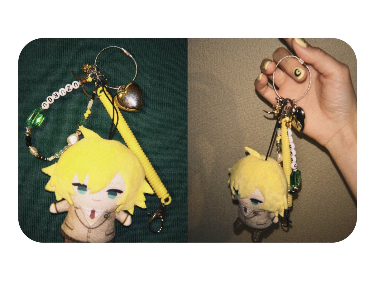 れおさん(<a href="/Leo08_chaos/">Leo 【西1/く-33🐙🌟】</a> )に激おしゃストラップ作成して頂いてしまったよー😭🌙💚

王冠👑と月🌙に、瞳の宝石まで、、！可愛すぎるー😩😩😩
大切にします🥹💚⛓