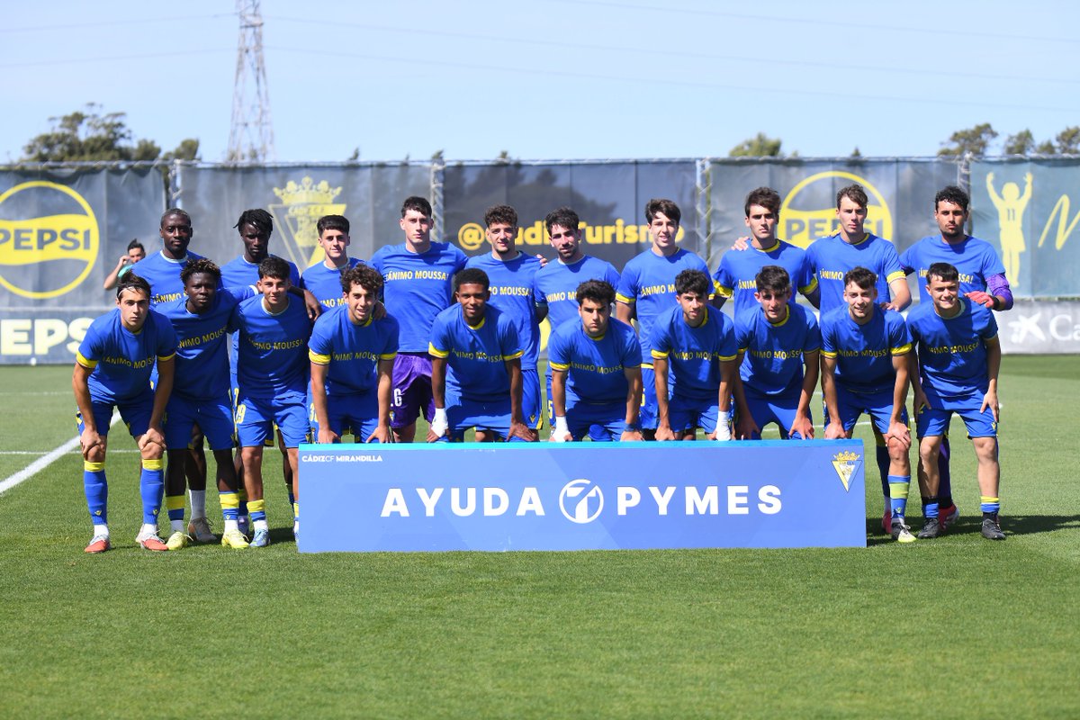 Cadiz_CFCantera's tweet photo. 💪 ÁNIMO MOUSSA

#MirandillaSevillaC 💛🔴 https://t.co/jvLR4IQeHd