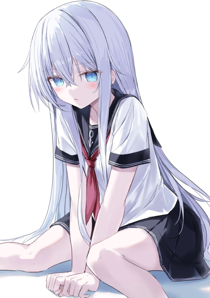響(艦これ) 「(⁠。⁠•̀⁠ᴗ⁠-⁠)⁠✧今日もまた疾風の如く一日を乗り切った。何か明日から佐」|まるすのイラスト