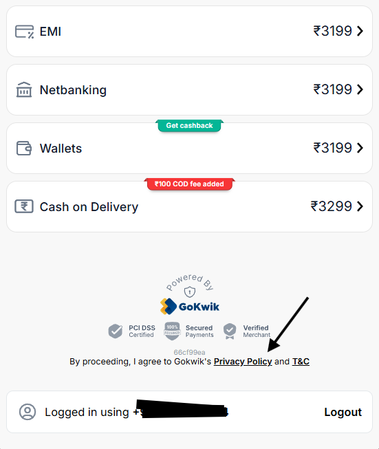 navdeepsoni's tweet image. Many Indian brands use #GoKwik at checkout &amp;amp; they are quietly sharing data with multiple brands.

I recently visited an #ecommerce store &amp;amp; within an hr I got WA message. No, I never shared my number with them

I noticed they are using GoKwik at checkout &amp;amp; it shocked me to find..