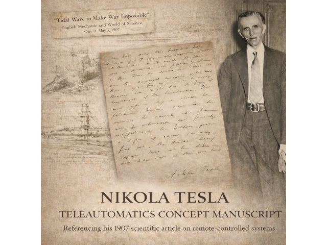 PRPocket's tweet image. An Important Nikola Tesla Signed Holograph Page from A Scientific Article He Wrote in 1907 will be Auctioned April 30th

prpocket.com/2026/04/an-imp…

#manuscript #autographs #historicaldocuments #auction