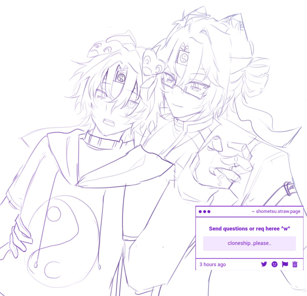 shometsu02's tweet image. too lazy to color t-t 

#cloneship #wifiesfanart