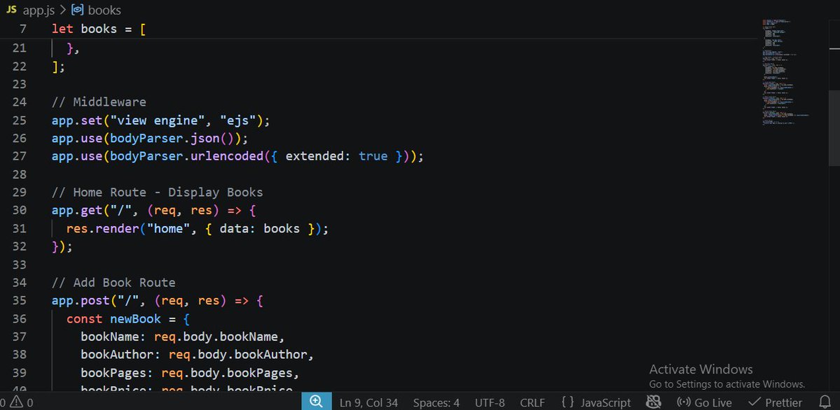 m_salman1274's tweet image. Build Library Management System Using NodeJS

A Library Management System is an essential application for managing books, users, and transactions in a library. It involves adding, removing, updating, and viewing books and managing users.

#bodyparser #nodejs #expressjs #ejs