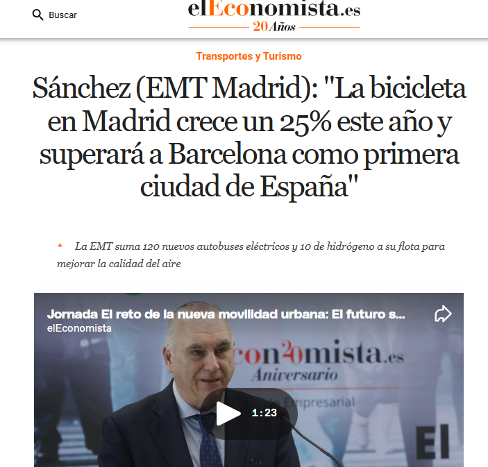 en bici por madrid tweet media