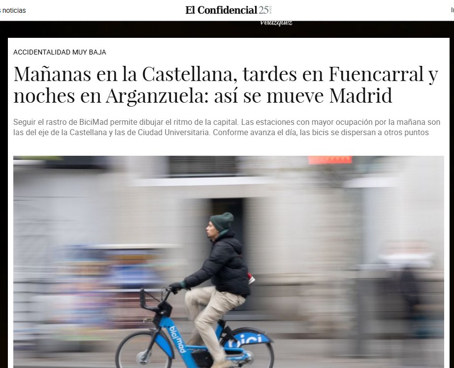 en bici por madrid tweet media