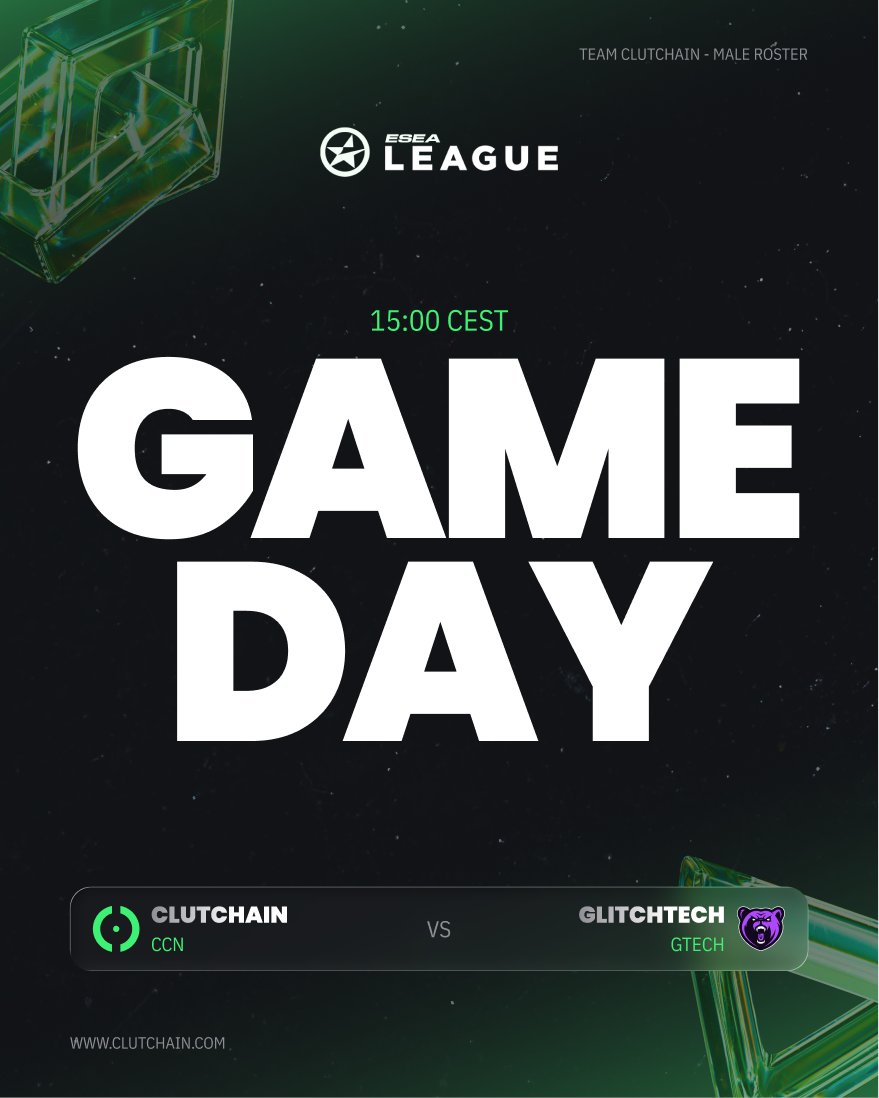 The fight continues in ESEA Advanced S57. 💚

⏰ 15:00 CEST vs <a href="/GlitchtechES/">Glitchtech Esports</a>

<a href="/ScreaM_/">ScreaM #1TAP</a> <a href="/Nivera__/">Nivera</a> <a href="/Pyth0nCSGO/">Python</a> <a href="/KyojinCSGO/">Kyojin</a>  <a href="/_SHOGU/">SHOGU</a>