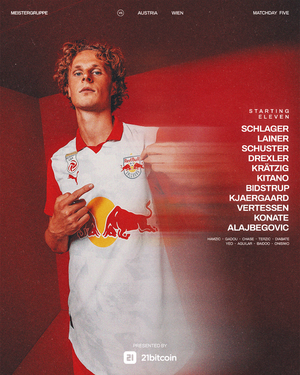 RedBullSalzburg's tweet photo. Der Matchplan steht, die Startelf auch. 👊 #FAKRBS https://t.co/sYSY3jLnJ3