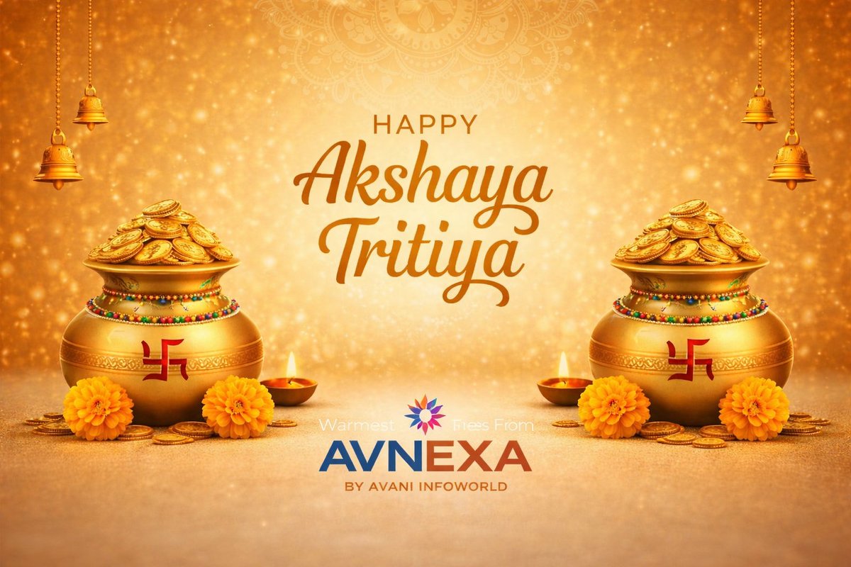 AwadhwalAnmol's tweet photo. On this auspicious occasion of Akshaya Tritiya,
we wish you unlimited growth, prosperity, and success in all your endeavors.
May your journey ahead be filled with abundance &amp; new achievements.

AVNEXA – Empowering Growth
by Avani InfoWorld

#AkshayaTritiya #BusinessGrowth #AVNEXA https://t.co/9BzC7eMwcp