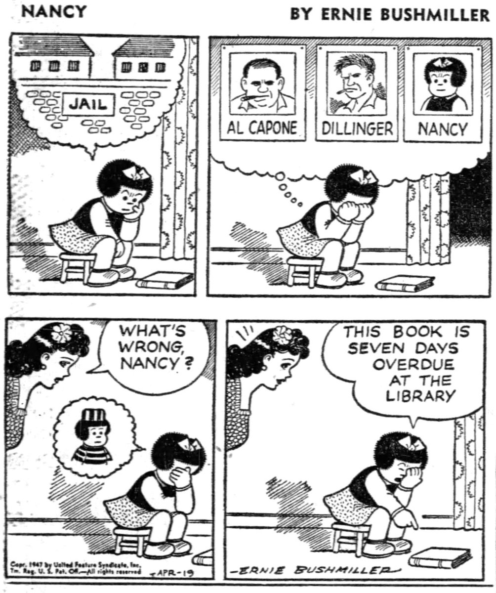Nancy Comics by Ernie Bushmiller tweet media
