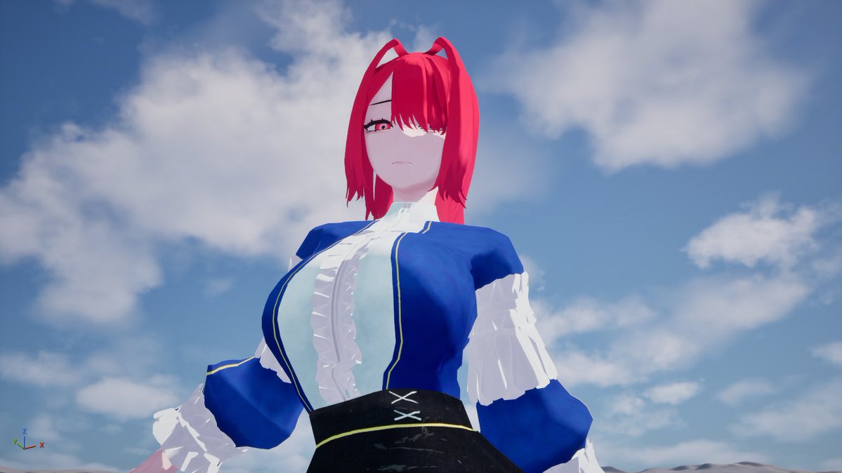 onepati103's tweet image. 初キャラクターモデリング(130hくらい)
リグはHumanIK使用して
ウェイトはほぼ入れてない
レンダリングはUE(トゥーンシェーダーはBP)
 #3DCG  #Maya  #UE  #3DArt