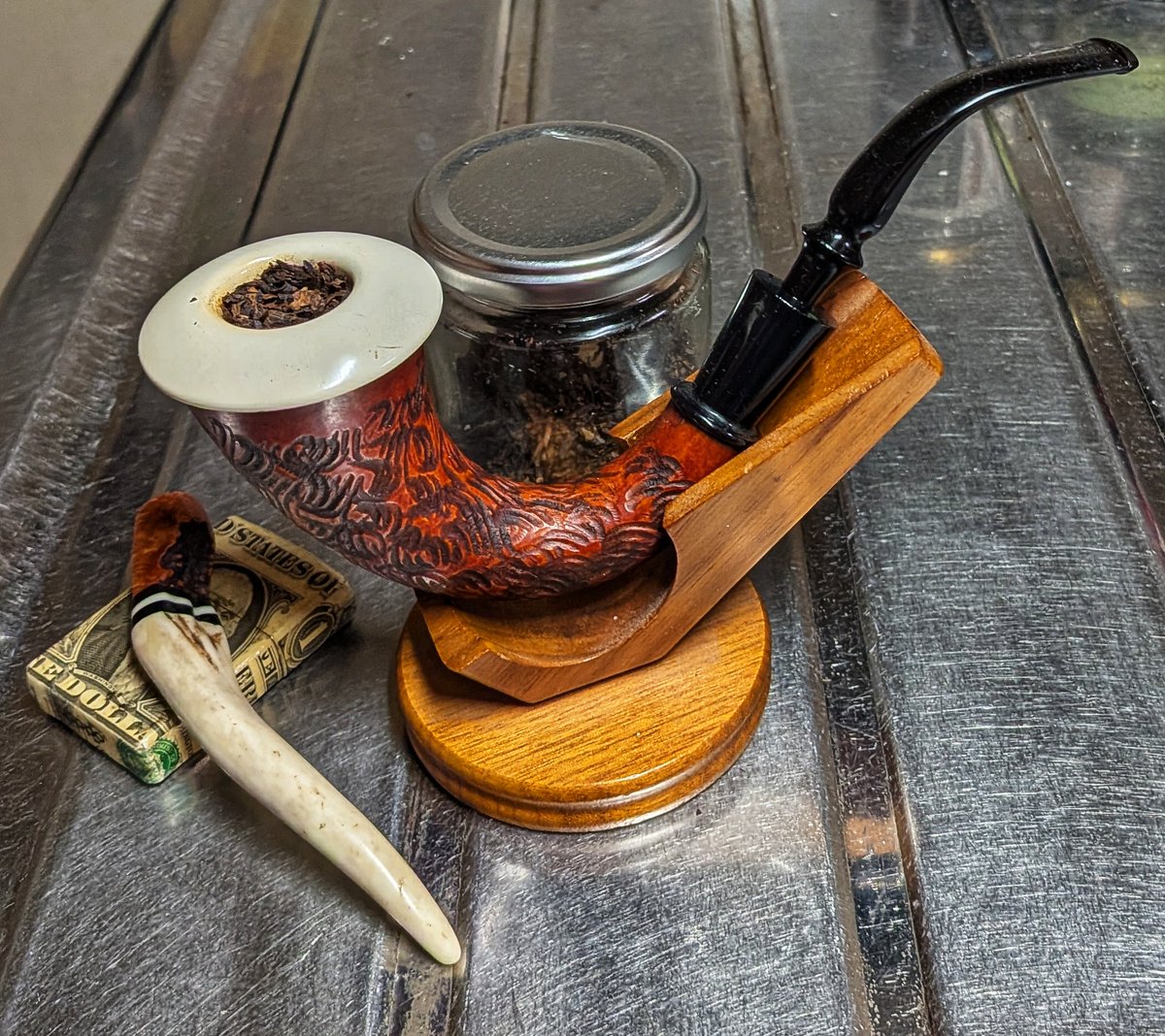 Fahrenheit916's tweet image. 食後のワンボウル
#パイプ #pipe #pipesmoking