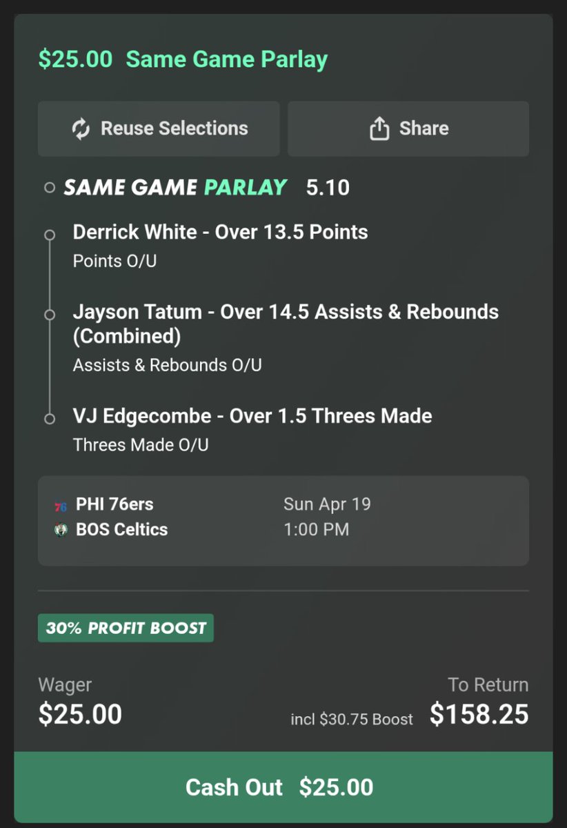 ParlaySupremacy's tweet image. 🏀 NBA - Game 1 🏀

#NBA #Parlay #Picks #Props #SGP