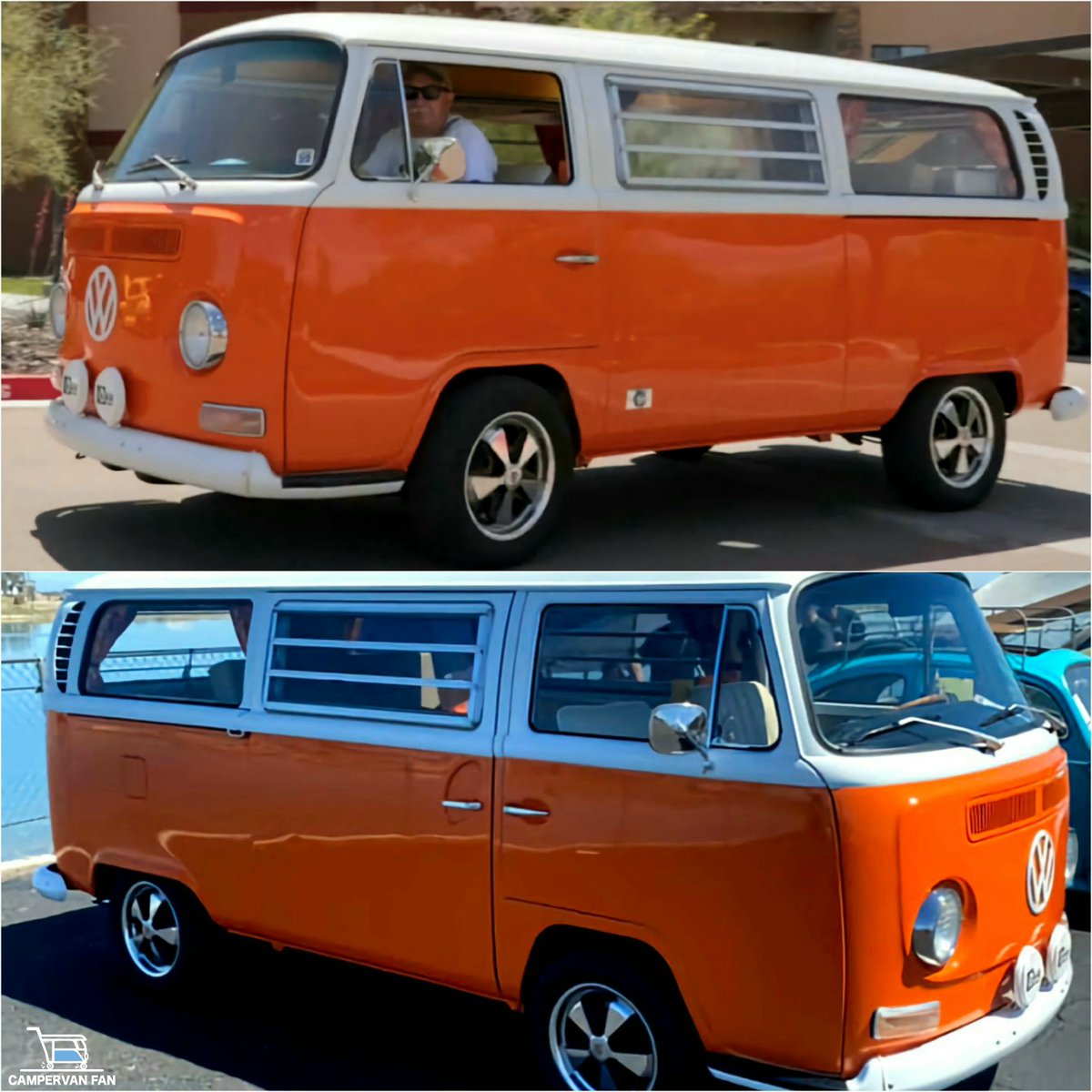 CamperFanPAGE's tweet photo. This stunning orange #baywindowbus is a true work of art on wheels, Miles Williams! 🧡🌟 https://t.co/kOvITvjATJ