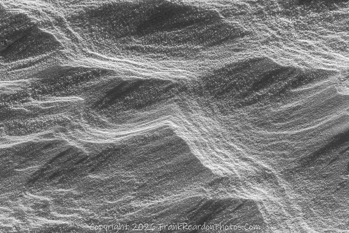FrankReardon1's tweet image. Some snow formations with the wind. All photos taken withone 10 feet of each other. Its amazing how wind can create this art. 
#Iqaluit #Nuanvut
APR.14.2026
#Blackandwhite
