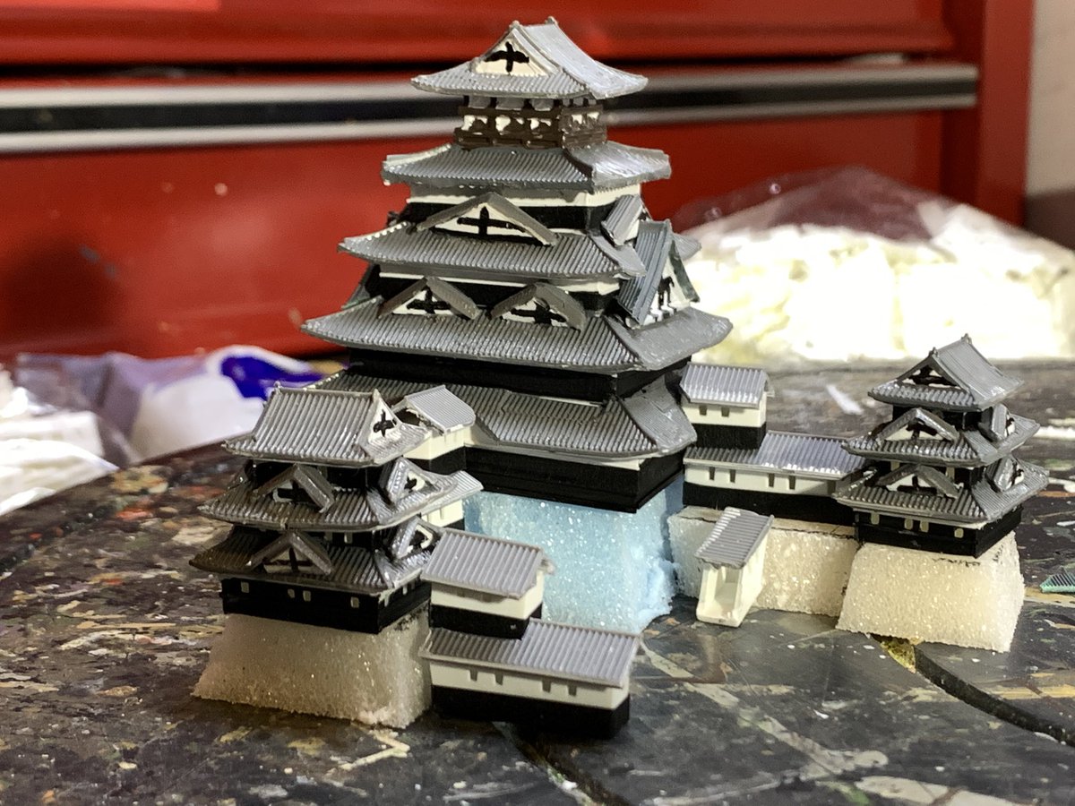 お城のジオラマ鍬匠甲冑屋 岐部博 tweet media