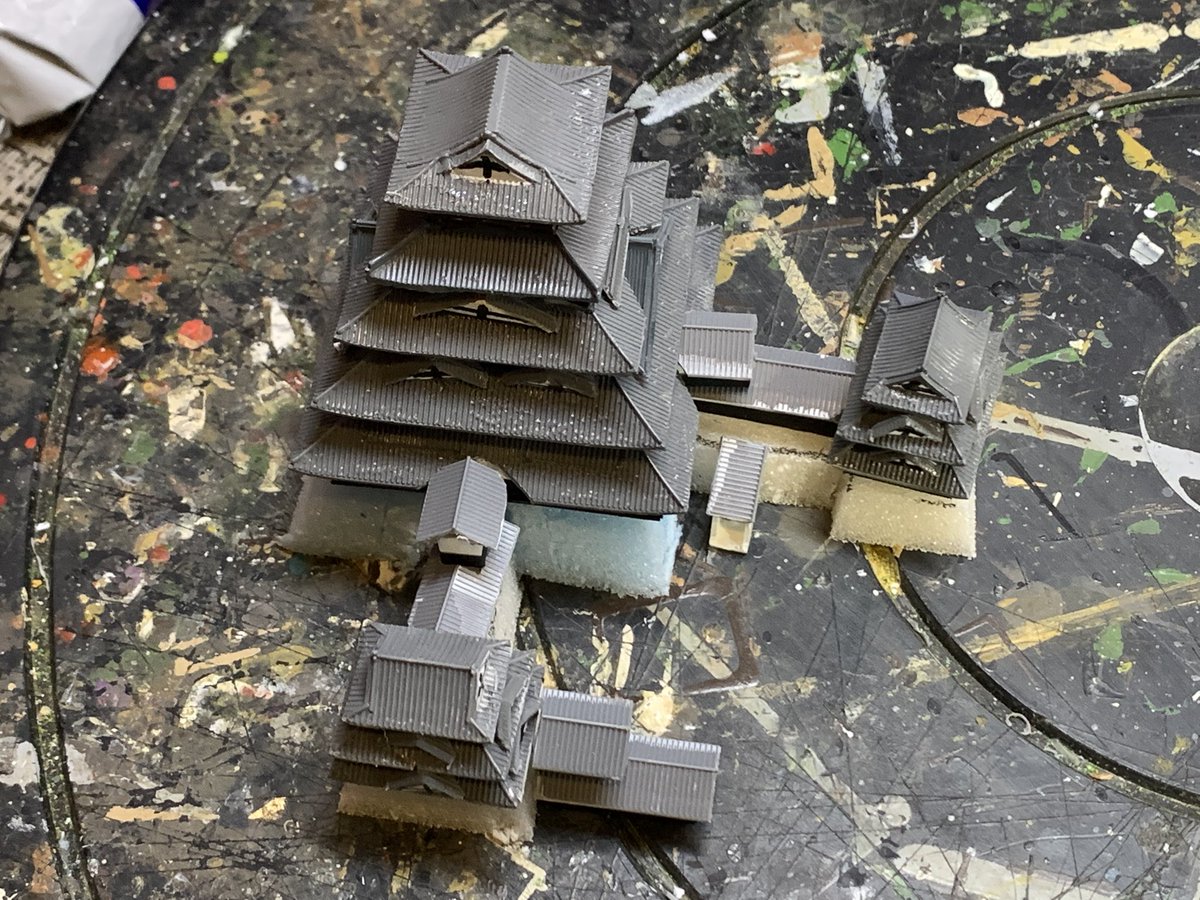 お城のジオラマ鍬匠甲冑屋 岐部博 tweet media