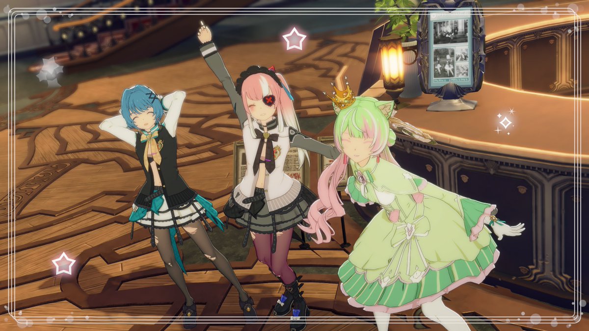 ギルドホールの入り口で踊っていたので隣に加わって📸
#BPSR #スタレゾ