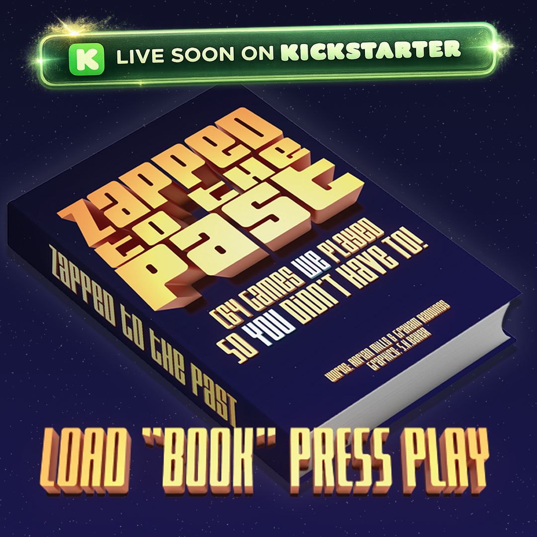 zappedtothe's tweet image. Get yourself over to zappedtothepastbook.com and register for the book of the ZttP #podcast! It goes live in just a few days! #c64 #C64Reposts #commodore #commodore64 #kickstarter