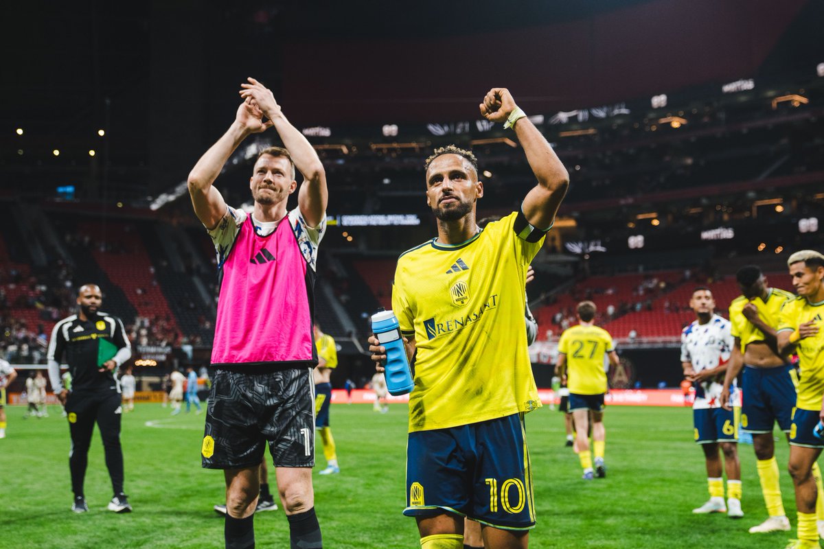 NashvilleSC's tweet photo. Hany with an ALL-TIME week 👇

✌️ 2 assists in 2-0 win vs. Atlanta
⚽️ Goal in 1-0 win vs. Club América
👟 Assist in 2-1 win vs. Charlotte

Leading from the front 🫡⏩ https://t.co/V6zZZoTJYl