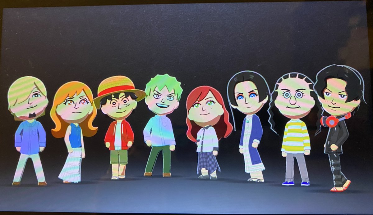 kuminosuke_t's tweet photo. ワンピースのキャラが好きすぎて一緒にポーズ😆
なんとなく分かるかな？💦
大好きなゾロとハンコックの間に入れて嬉しいです😊
#トモダチコレクション
#トモコレ https://t.co/OocBAizd5z