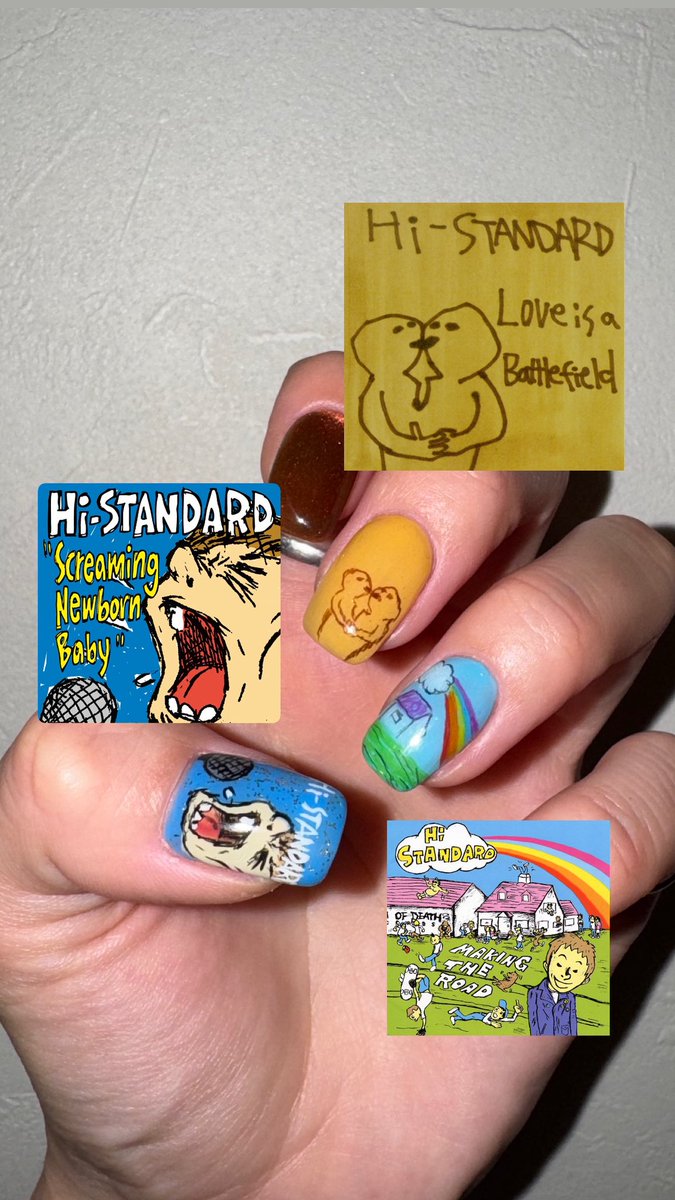 rhok_'s tweet photo. 待ちに待ったHi-STANDARD！
感動と興奮で終始目がうるうる笑
とにかく胸がいっぱい。
フロアのみんなの待ってました！っていう雰囲気が堪らなかった！
AIRJAMまでは今日の余韻で生きていける！

ハイスタのネイルに沢山のいいねをもらって自分の中で目標が出来ました！ありがとうHi-STANDARD！ https://t.co/drJtPZIMMz
