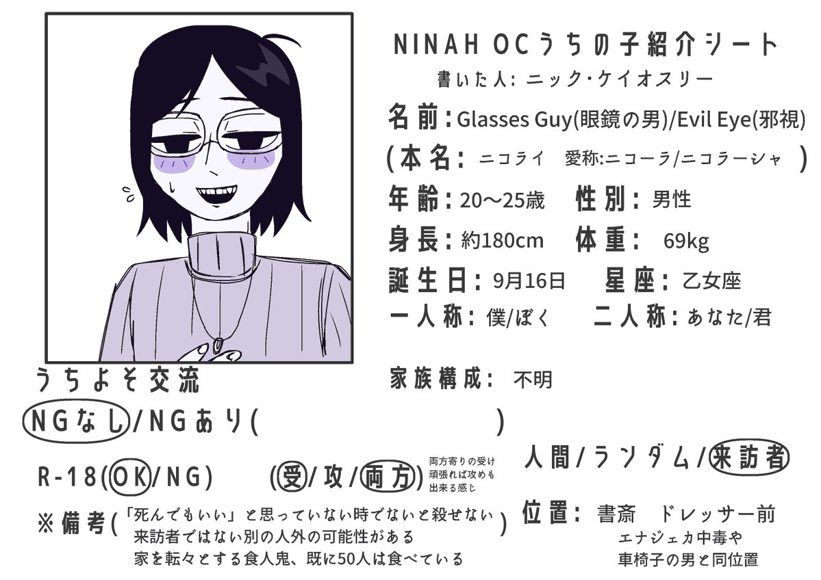 Nick_RealityOS's tweet photo. ユリしろさんのキャラシお借りしたもの
メガネくんと学生風くんです
Privatterにも彼らの事を色々載せています、ツイフィから飛んでみてください https://t.co/1T0X3OIwgW