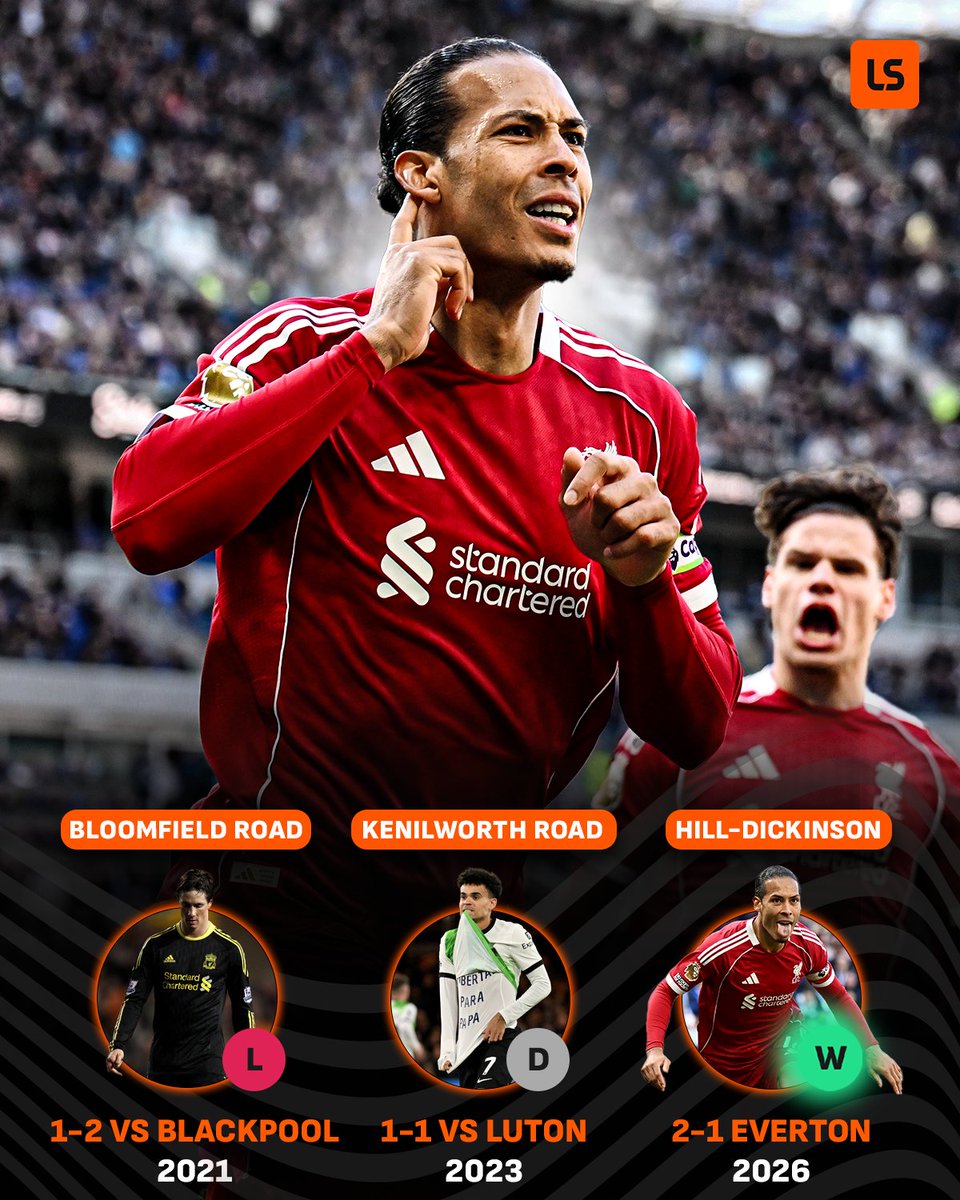 Liverpool are now the first team to win at 60 different Premier League stadiums 🏟️✅

Only two left on their hit list 👀⏳