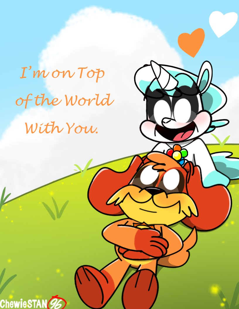 KovSetri's tweet image. Update of old art. Dogday and Crafty "Top of the World" 😉 #smilingcritters #poppyplaytime #dogday #craftycorn #catnap #smilingcrittersfanart