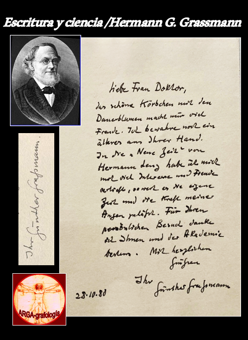 Hermann Günther Grassmann nació el 15 abril de 1809 en Stelin (antigua Prusia). Lingüista y matemático, considerado un verdadero polímata por la cantidad de disciplinas en las que destacó; por sus estudios matemáticos, concretamente, en los campos del álgebra y la geometría...