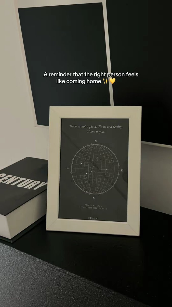 astargeizerpro's tweet image. Day 185 of posting until the sentimental ones find me ♡

“Home is not a place, home is a feeling… and it’s you.” ✨💛  A timeless piece for the love that feels like home 🏡

#starmap #custommade #sentimental #bintang #giftideas