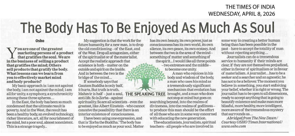 OSHO Times International tweet media