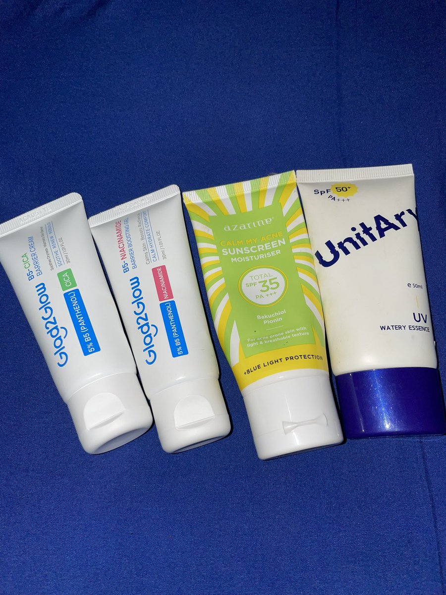 wts preloved pemakaian bersih ya

- moisturizer glad2glow 30k/each (80%) exp 2030
- sunscreen azarine 15k (40%) exp 2029
- sunscreen unitary 20k (70%) exp 2027

link oren gratong langsung co s.shopee.co.id/8V57rn1uvp