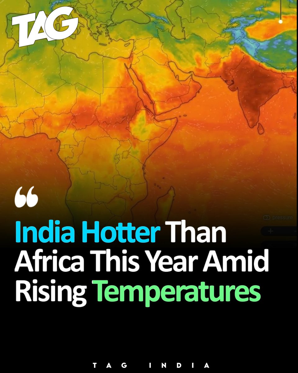 Tagindia12's tweet image. India is witnessing extr-eme heat this year, with temperatures rising up to 45°C in many regions. At times, it feels hotter than parts of Africa, raising serious climate conce-rns.

 #IndiaWeather #ClimateChange #GlobalWarming #Summer2026