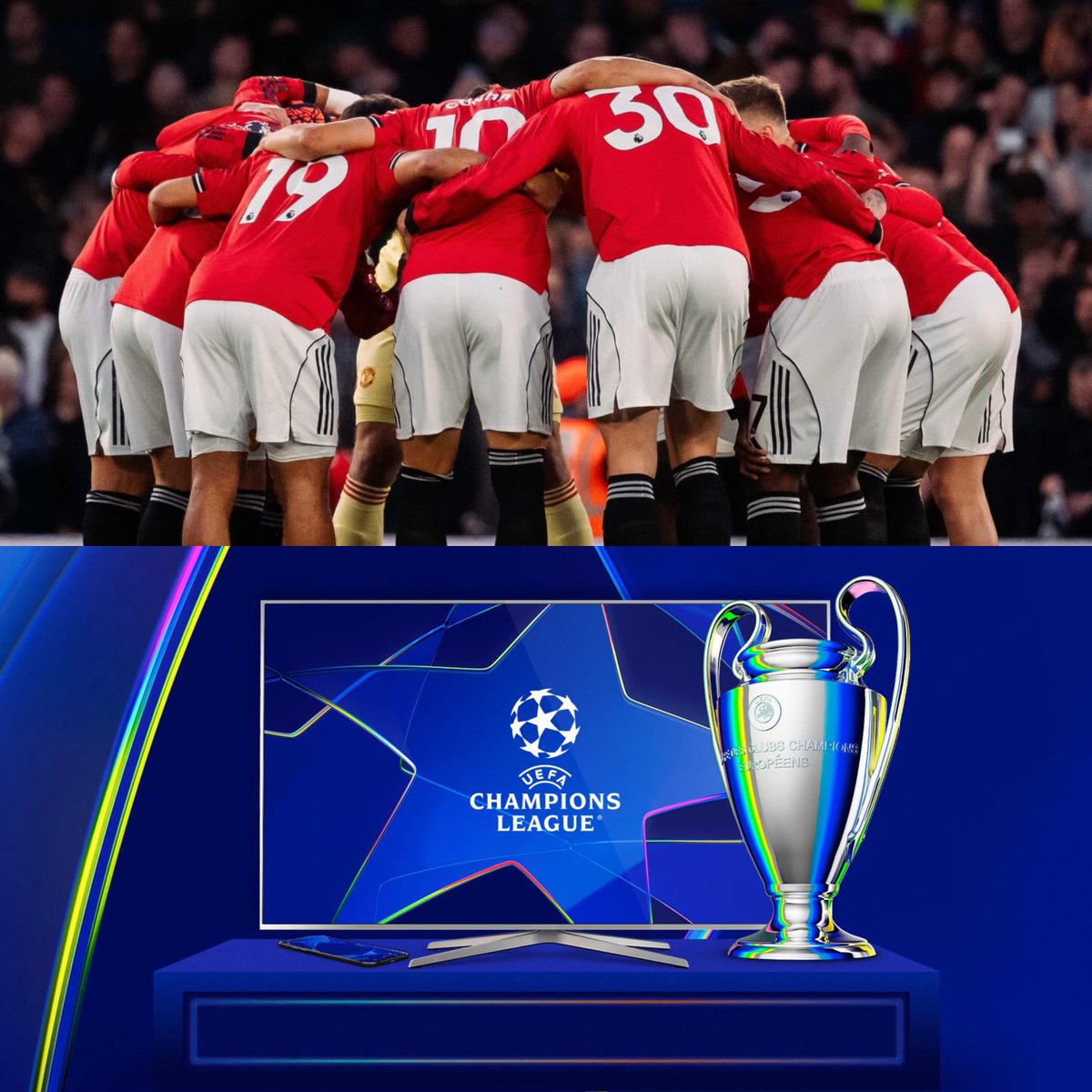 ¿Cuántos puntos más necesita el Manchester United para asegurar la UEFA Champions League? 🏆

¡¡6 PUNTOS DE 15 EN JUEGO!!! ✅🔴