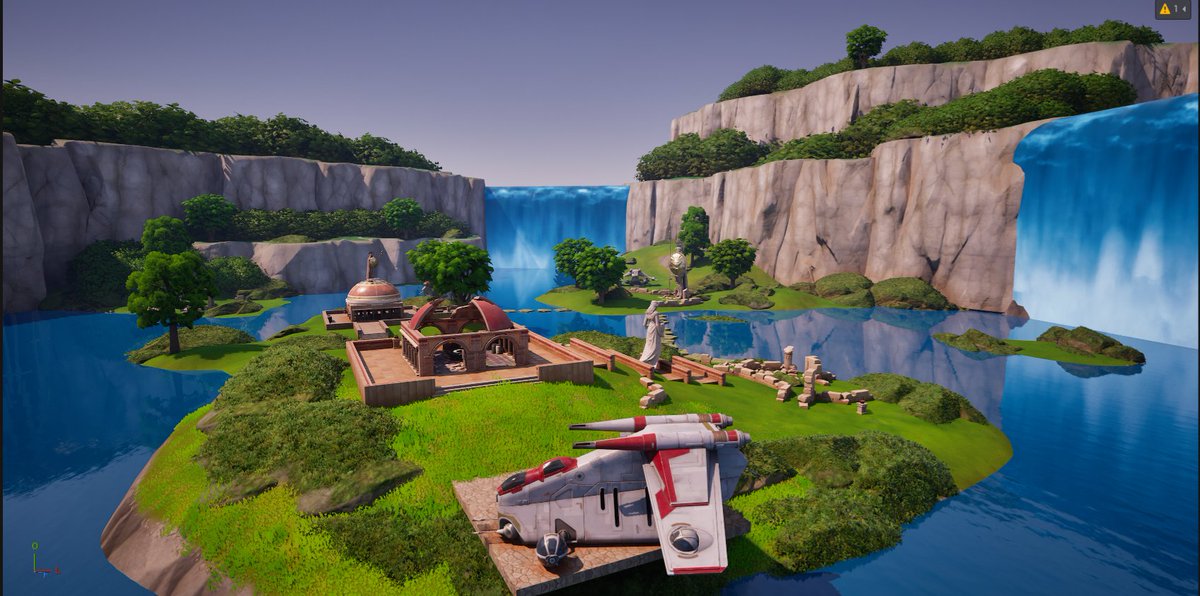 Naboo waterfalls map for my upcoming game Galatic Showdown