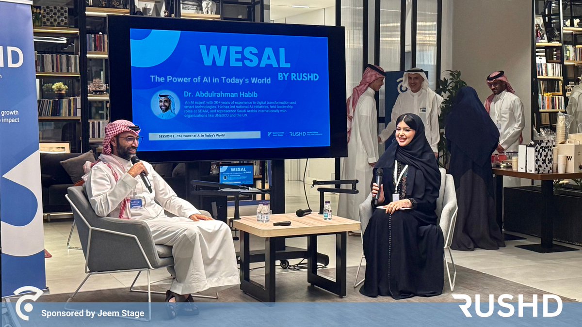 MeetRushd's tweet photo. “AI is an opportunity for the curious, and a problem for those who aren’t.” - Dr Abdulrahman

In our second session, The Power of AI in Today’s World, Dr. Abdulrahman brought insight, and a sense of humor that challenged how we see and use AI in today’s world. https://t.co/KOH95fnClc