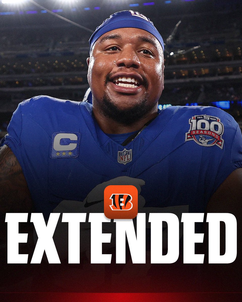 vinit_295's tweet image. Bengals Sign Dexter Lawrence To $28M Extension! 🏈 #Bengals #DexterLawrence #NFL