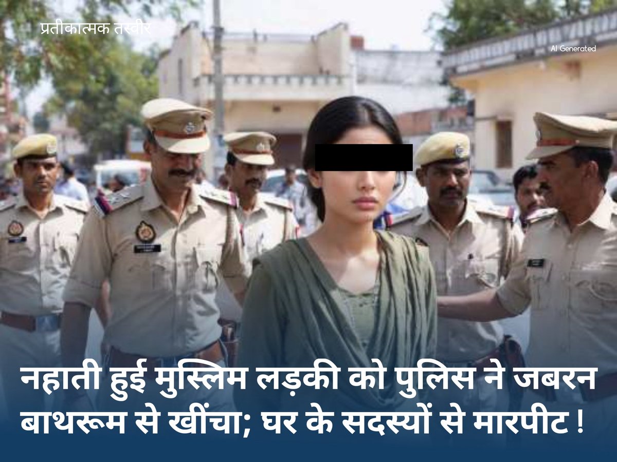newswithaftab14's tweet image. 🚨⚖️ #Jaipur Incident Raises Serious Questions

Reports from Jaipur claim that police entered Mohammad Deen’s house while searching for a couple 👀

Allegations ke mutabik, ghar mein maujood ek ladki ko bathroom se forcefully-

#HumanRights #NHRC #PoliceAction #IndiaNews #Justice