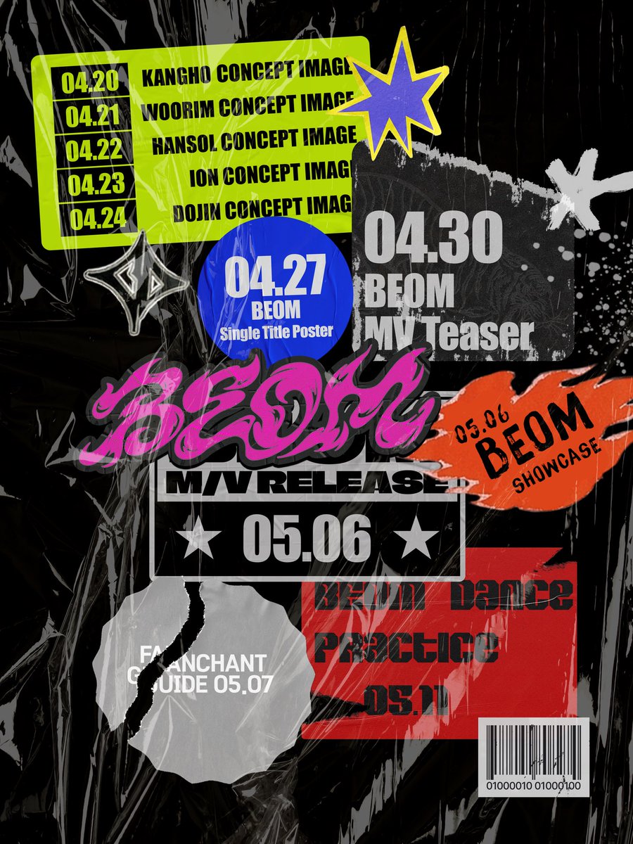 b_dawn_official's tweet photo. B:DAWN
Digital single ‘범(BEOM)’ release
PROMOTION SCHEDULER
2026.05.06
#B_DAWN #BEOM
#DEBUT #COMINGSOON https://t.co/p3srDCnuxv