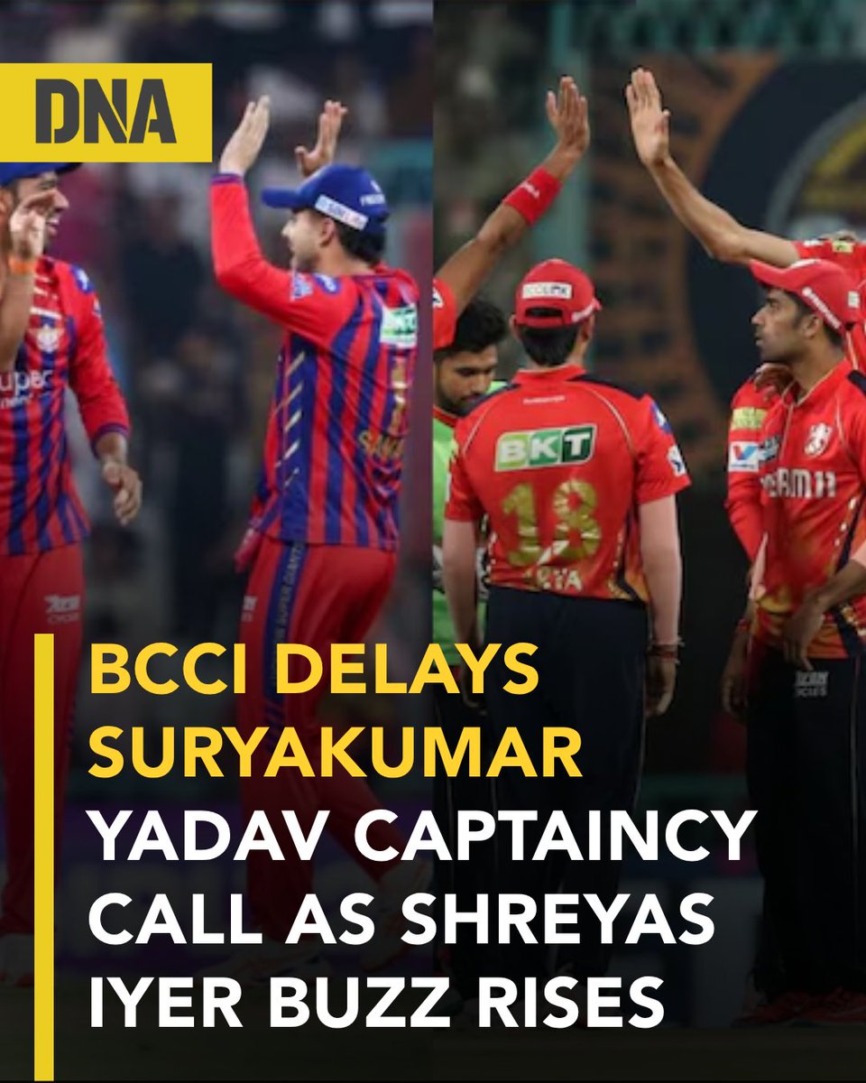 dna's tweet image. Ahead of today's LSG vs PBKS IPL match, the Board of Control for Cricket in India (#BCCI) is reportedly not in a rush to make immediate changes to India’s T20I captaincy, even as discussions around future leadership continue.

Read here :dnaindia.com/sports/report-…

#DNAUpdates |