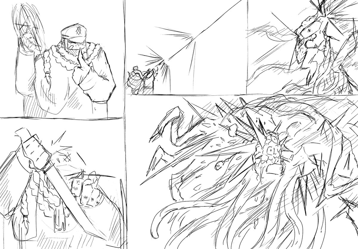 CaptainDahut's tweet photo. As more of the smoke cleared, the General stood unharmed as well, and with a swift motion of her magic, struck the final blow towards the Beast, before turning back towards you. 
(Continued in Alt)
There is nothing left for you to do. https://t.co/Rcnyf8pqns