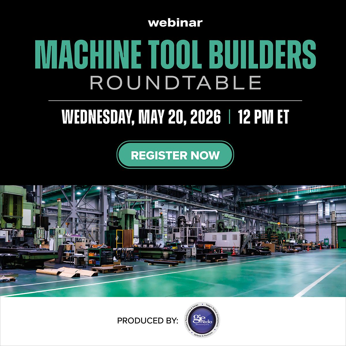 AMDMag's tweet image. This roundtable focuses on advancing manufacturing efficiency through AI-driven automation, Industry 4.0/IIoT connectivity, and mitigating skilled labor shortages. Discussions will cover application engineering and robotic machine tending: buff.ly/60GihGr #webinar #amdmag
