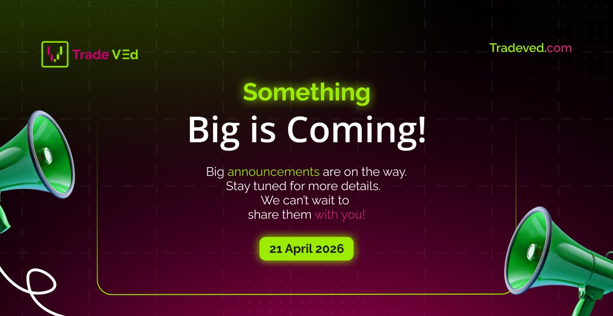 TradeVed_in's tweet image. We didn’t go silent.

We were building.

Something is coming.

#TradeVed  #startup #traders #trading