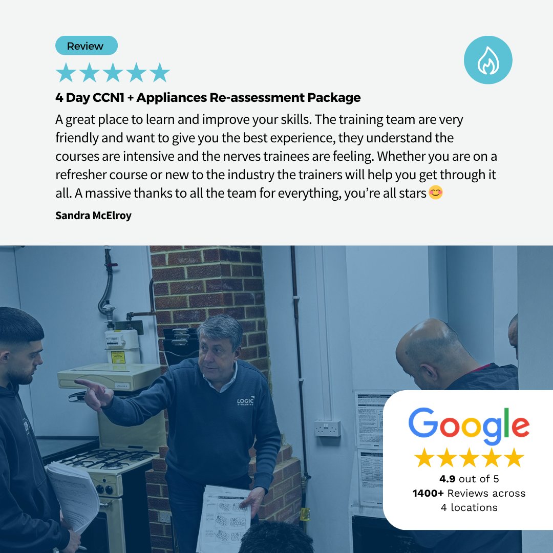 Logic4training's tweet image. ⭐ We love hearing your feedback ⭐

Hear from one of our 4 Day CCN1 + Appliances Re-assessment Package candidates, Sandra 🔥

It was a pleasure having Sandra train with us!

Let us know how your training went via Google Reviews or Trustpilot.

#logic4training #student #review